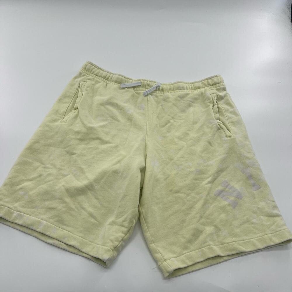 Nike NSW Sportswear French Terry Yellow Color Cotton Shorts Men’s Athletic